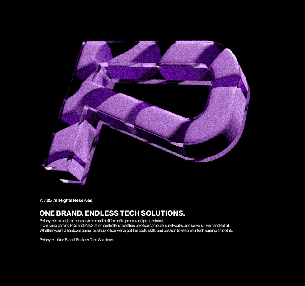 Petabyte visual identity concept